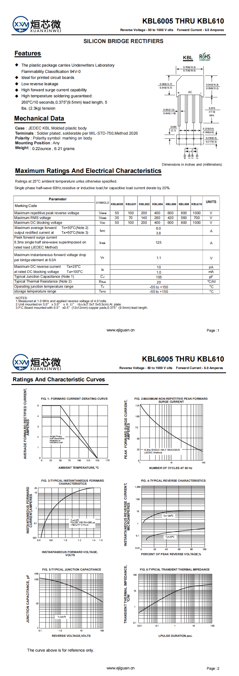 KBL610整流橋