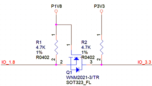 MOS管電平轉(zhuǎn)換 1.8V 3.3V