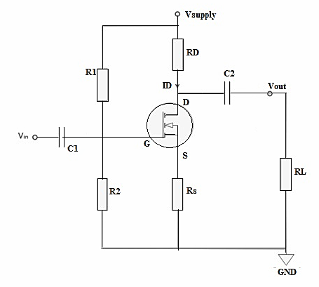 MOSFET放大器 電路