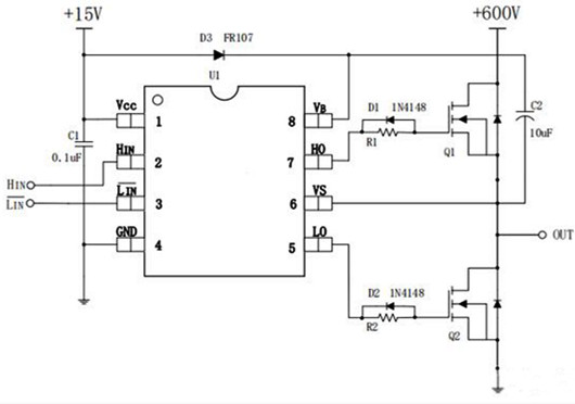 無(wú)刷電機(jī) MOS管 電路