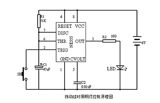 555單穩(wěn)態(tài)電路圖