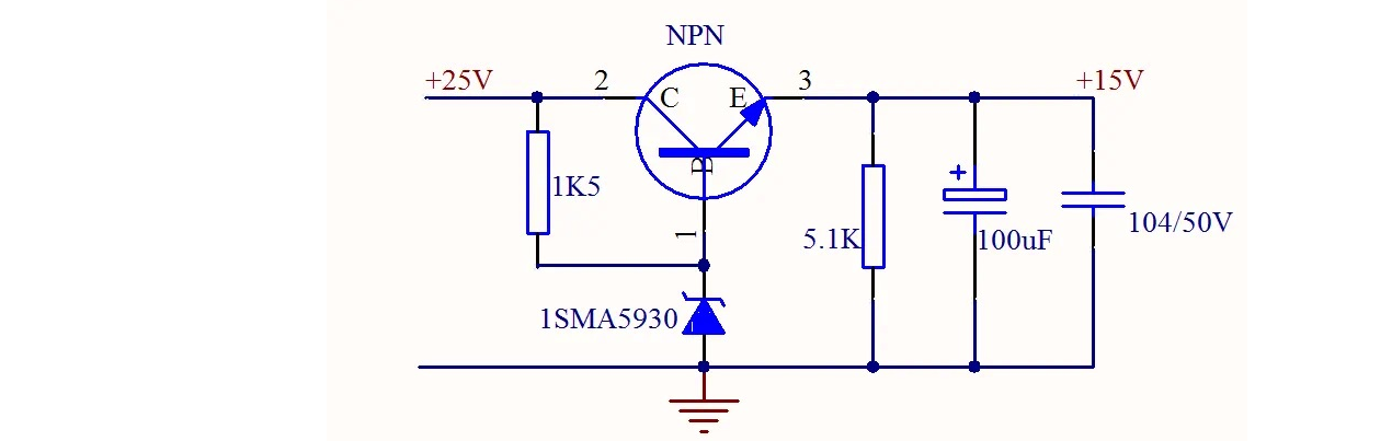 穩(wěn)壓二極管電路圖 穩(wěn)壓管反向擊穿狀態(tài)